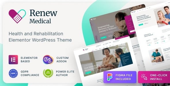 Renew Medical (v1.0.6) Physiotherapy & Rehabilitation Clinic Medical WordPress Theme