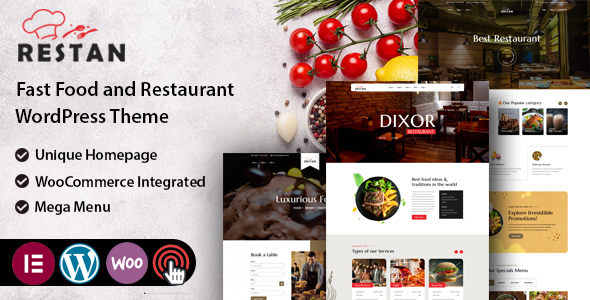 Restan (v1.1) Restaurant WordPress Theme