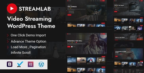 Streamlab v3.3 Video Streaming WordPress Theme