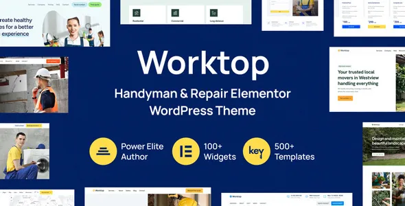 Worktop (v1.2) Handyman & Repair Elementor WordPress Theme