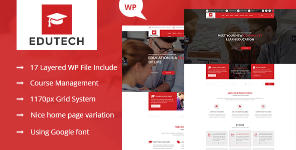 Edutech - Education WordPress Theme 2.3