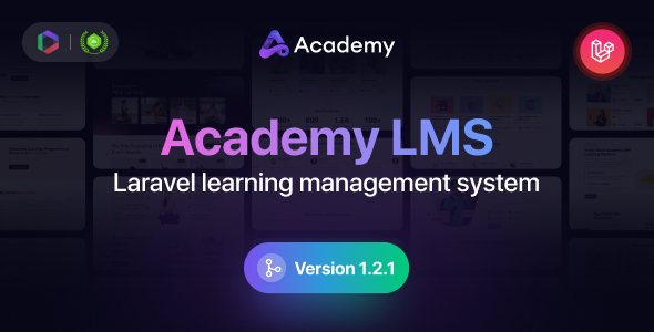 Academy LMS Laravel Learning Management System 1.5 (Activated)
