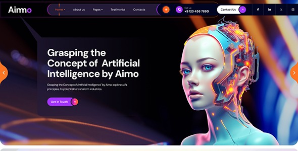Aimmo v1.0.0 AI Agency & Technology WordPress Theme