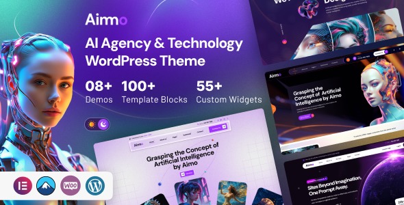 Aimo v1.0.0 AI Agency & Technology WordPress Theme