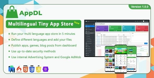 AppDL v2.0 – Multilingual Tiny App Store