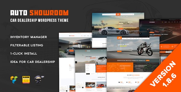 Auto Showroom v3.1.6 Car Dealership WordPress Theme