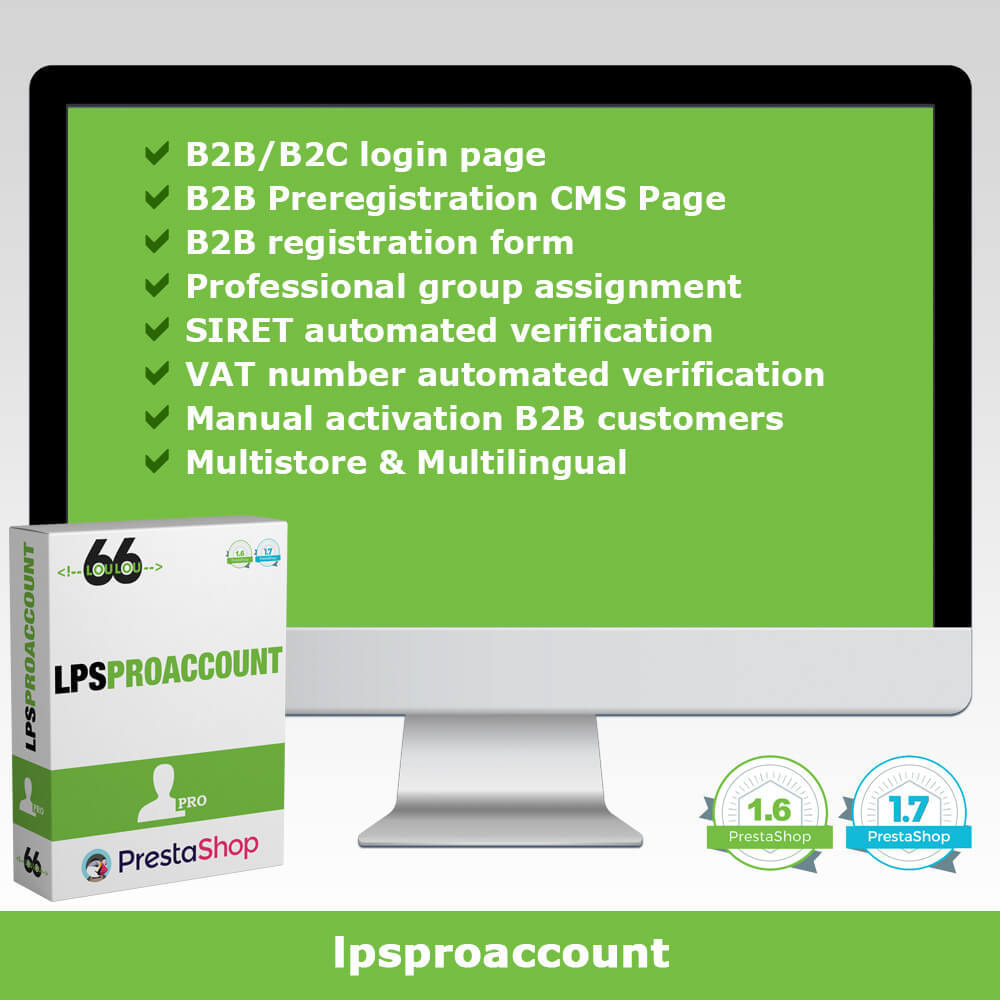 B2B Registration v2.0.1 – SIRET / VAT Number & Automatic Group Module [v1.6-v1.7-v8x] Prestashop