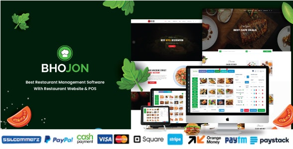 Bhojon v3.1 Best Restaurant Management Software with Restaurant Website [Activated]
