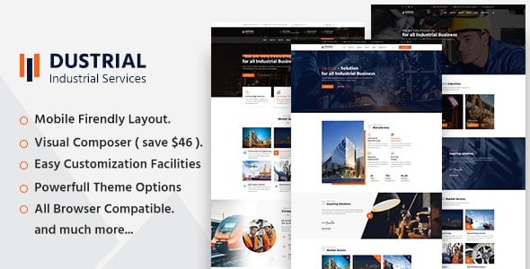 Dustrial (v5.0.0) Factory & Industrial WordPress Theme