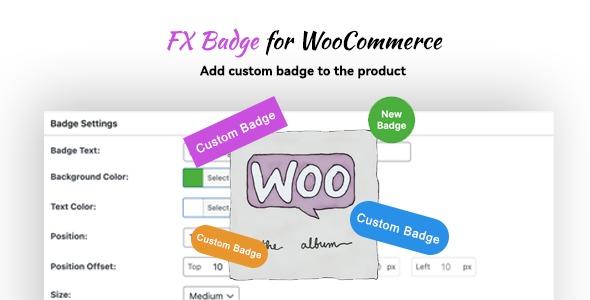 FX Badge v1.0.0 Custom Badges Management for WooCommerce