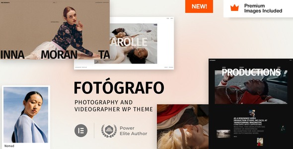 Fotógrafo v2.3 Photography Videographer WordPress Theme