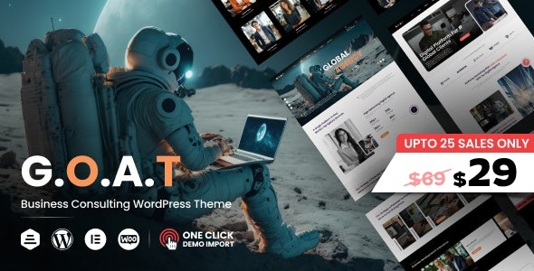G.O.A.T (v1.0.3) Business Agency WordPress Theme