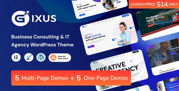 Gixus (v1.5) Business Consulting & IT Agency WordPress