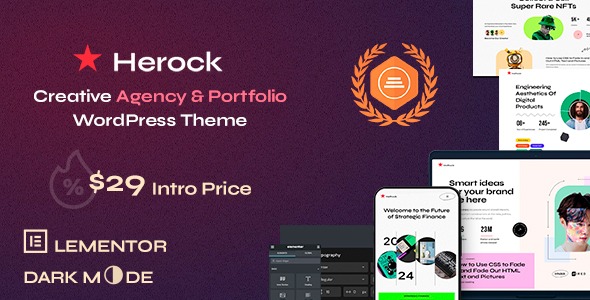 Herock v1.0.3 Agency & Portfolio WordPress Theme