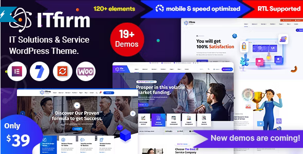 ITfirm (v1.4.2) IT Solutions Services WordPress Theme