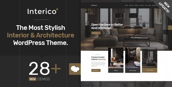 Interico v1.1.3 Interior Design & Architecture WordPress Theme