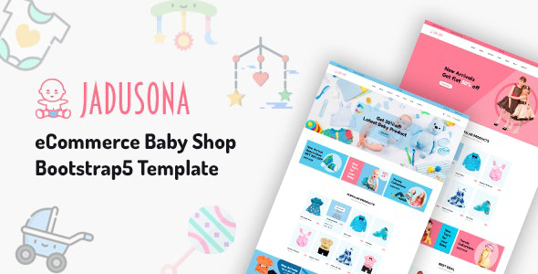 Jadusona – eCommerce Baby Shop Bootstrap4 Template