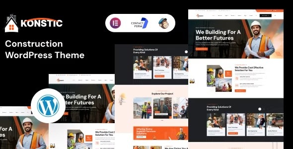 Konstic v1.1.0 Construction WordPress Theme