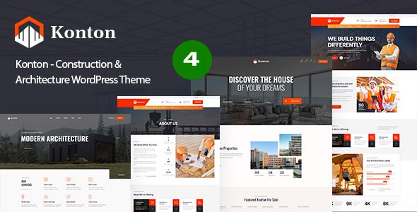 Konton v1.0.3 Construction & Architecture WP Theme