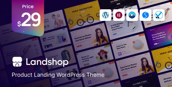 Landshop v1.0 Product Landing WordPress Theme