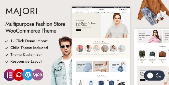 Majori v1.1.0 – Minimal Fashion Store WordPress WooCommerce Theme