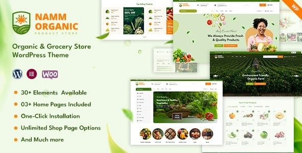 Namm v1.0.6 Grocery Shop WordPress Theme