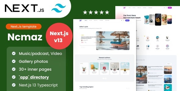 Ncmaz (v2.10.1) NextJs Headless WordPress Blog, Magazine