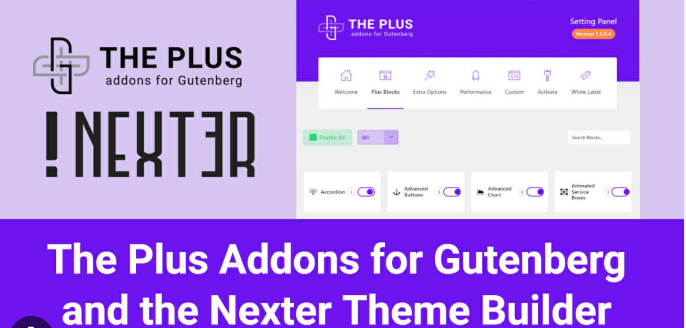 Nexter Blocks Pro v4.0.6 (The Plus Addons for Block Editor Pro) Activated