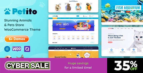 Petito v1.6.1 Animals and Pets Store WooCommerce Theme