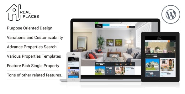 RealPlaces (v1.9.8) Estate Sale and Rental WordPress Theme