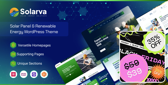 Solarvi v1.0.0 Ecology & Solar Energy Theme