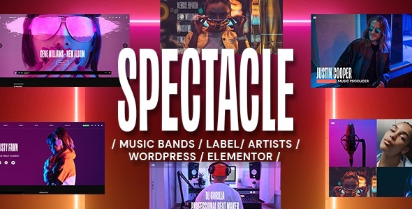 Spectacle v1.4.19 Music WordPress Theme