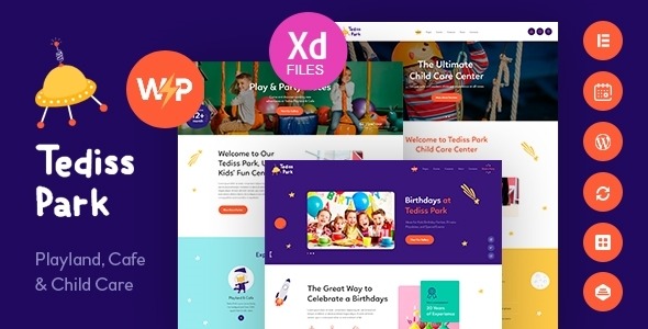 Tediss (v1.2.2) Play Area & Child Care Center WordPress Theme