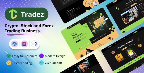 Tradez v1.0.0 Forex and Stock Broker WordPress Theme