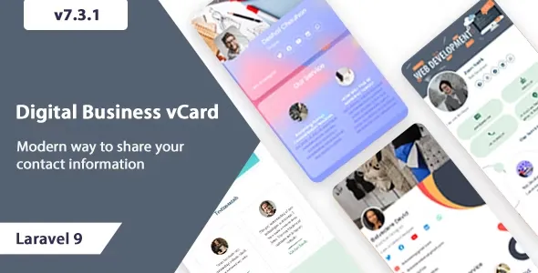 VCard SaaS v11.0.0 Digital Business Card Builder SaaS – Laravel VCard Saas – NFC Card