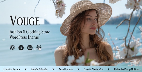 Vouge v1.0.2 Fashion Clothing WordPress Theme