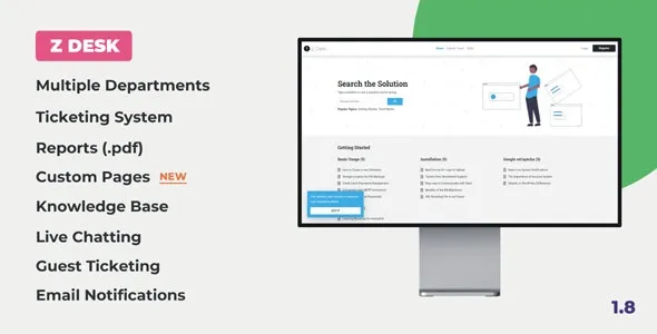 Z Desk v2.5 Support Tickets System with Knowledge Base and FAQs [Activated]