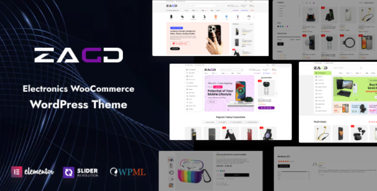 Zagg v1.3.1 Electronics & Accessories WooCommerce WordPress Theme