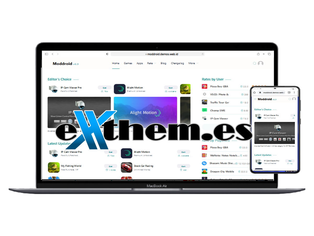 Moddroid v9.6 Android Download Theme For WordPress (Activated)
