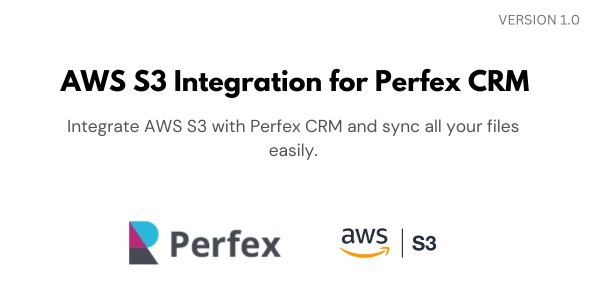 AWS S3 Integration for Perfex CRM v1.0