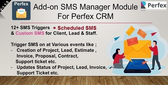 Add-on SMS Manager Module for Perfex CRM v1.1.5