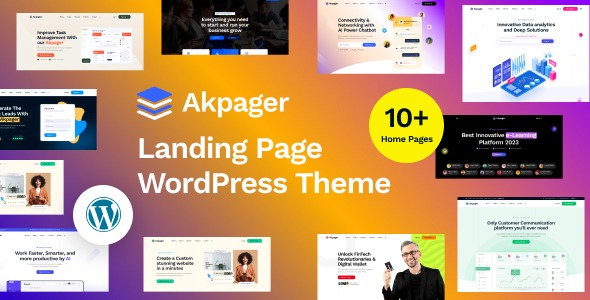 Akpager v1.1.3 Landing Page Elementor WordPress Theme