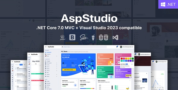 AspStudio v4.5 ASP.NET Core 7.0 MVC Bootstrap 5 Admin Template