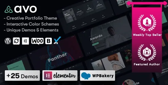 Avo v1.2.9 Creative Portfolio & Agency WordPress Theme