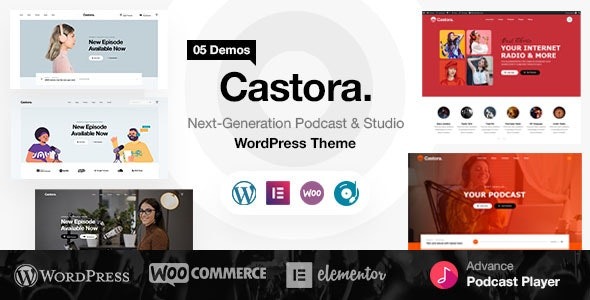 Castora (v1.0.9) Podcast WordPress Theme
