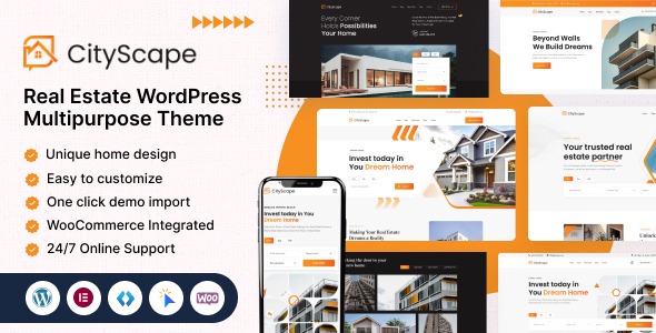 CityScape v1.0.0 Real Estate WordPress Theme