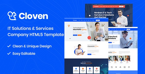 Cloven (May 4, 2023) IT Solutions And Services Company HTML5 Template