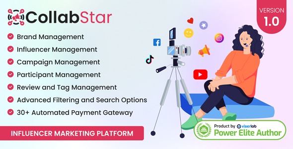 CollabStar v1.0 – Influencer Marketing Platform
