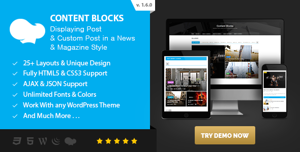 Content Blocks Layout For WPBakery Page Builder (v1.6.0) News & Magazine Style