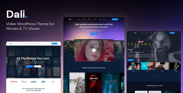 Dali v1.0.2 Movies & TV Shows WordPress Theme